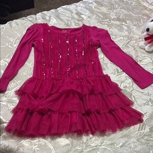 Place Fuchsia Sequin Dress